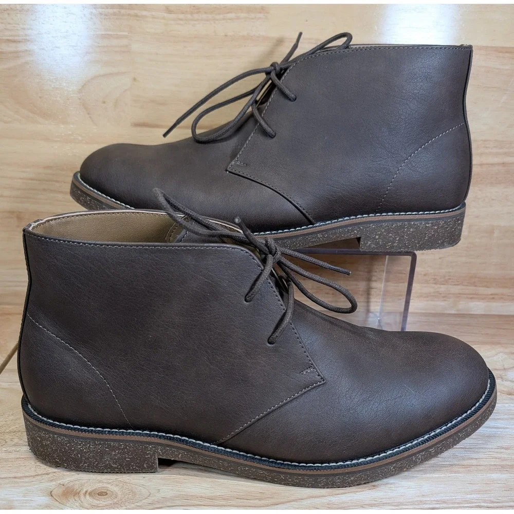 Dockers Mens‎ Brown Supreme Comfort Chukka Boots Size 11M 90-28678 Desert Boots